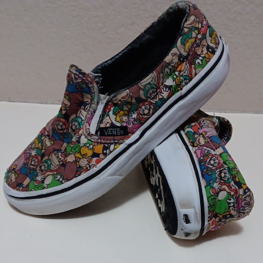 Vans Preschool Super Mario Slip-Ons